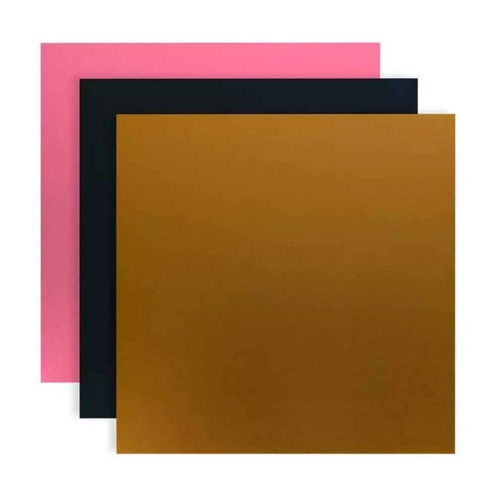 Best Lámina metalizada Black, Gold, Pink para grabado Curio Silhouette