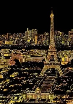Sale Lámina rascable Vista de París Niños Niños Y Regalos