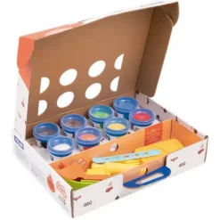 Hot Maletín 8 botes pasta blanda Soft Dough Barbacoa 59g Pastas Moldeables