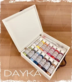 Clearance Maletín 14 Pinturas Acrílicas Maletín de Artista Dayka Pinturas Acrílicas