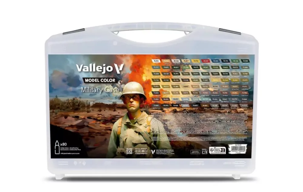 Discount Maletín 80 pinturas modelismo 253 Militar Model Color 18ml Pinturas Para Maquetas Y Modelismo