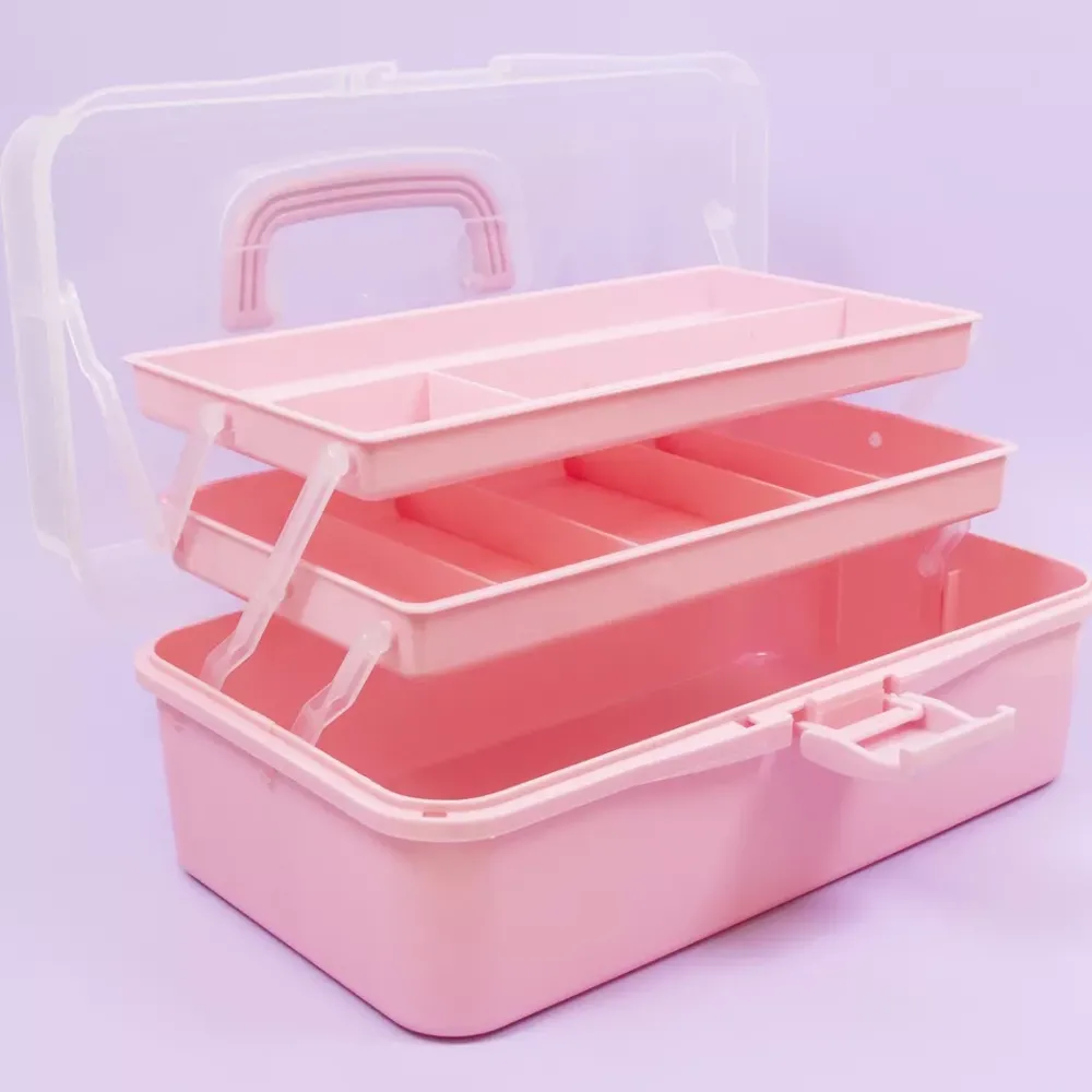 New Maletín de Almacenamiento Rosa Organización