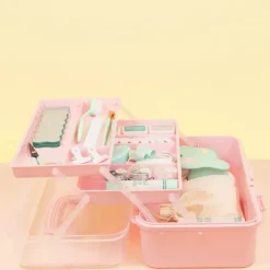 New Maletín de Almacenamiento Rosa Organización