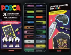 Best Maletín metálico 20 Rotuladores surtidos Groovy Colours Uni Rotuladores