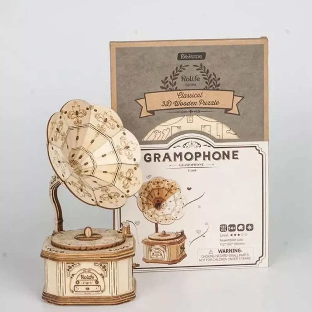 Discount Maqueta Gramófono de madera Classical 3D Maquetas Y Modelismo