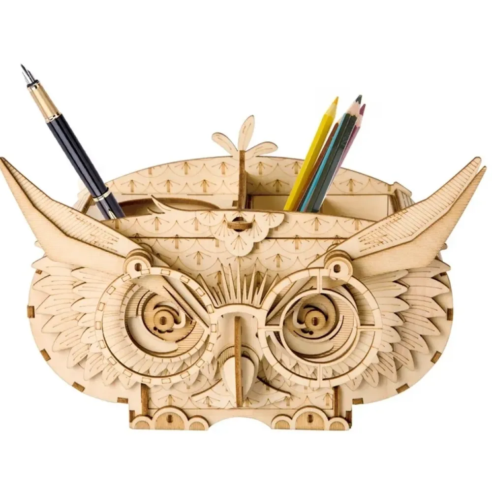 Maqueta portalápices búho Maquetas Y Modelismo