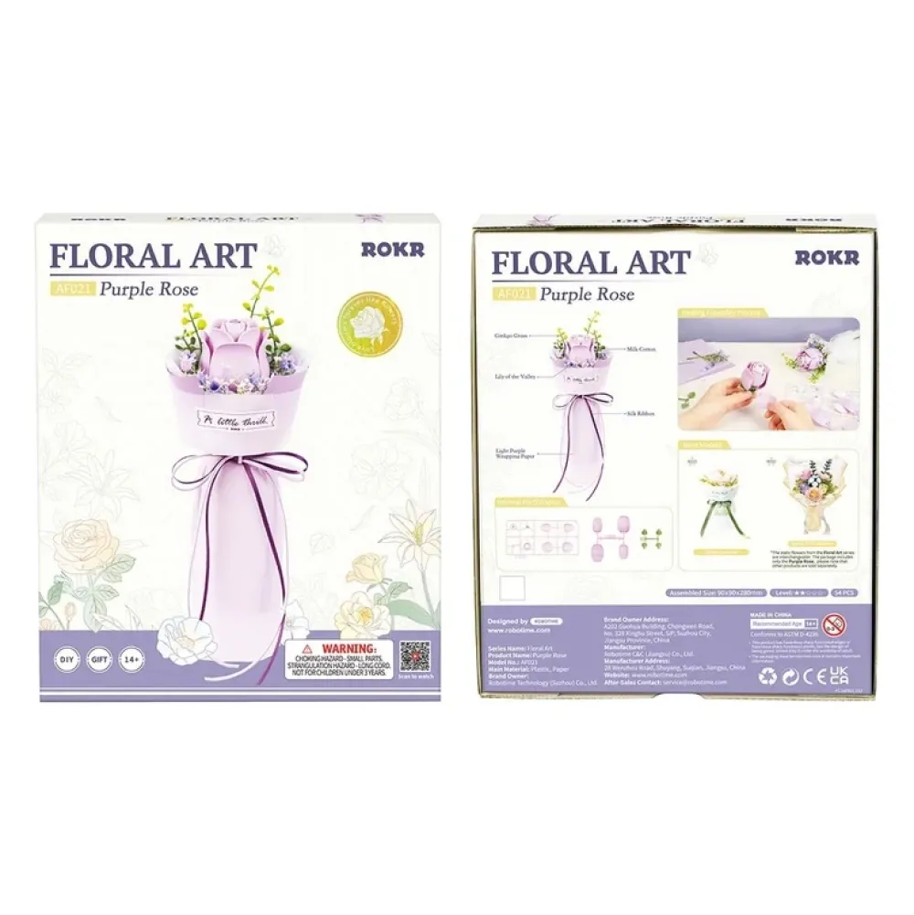Hot Maqueta ramo de rosas moradas Maquetas Y Modelismo
