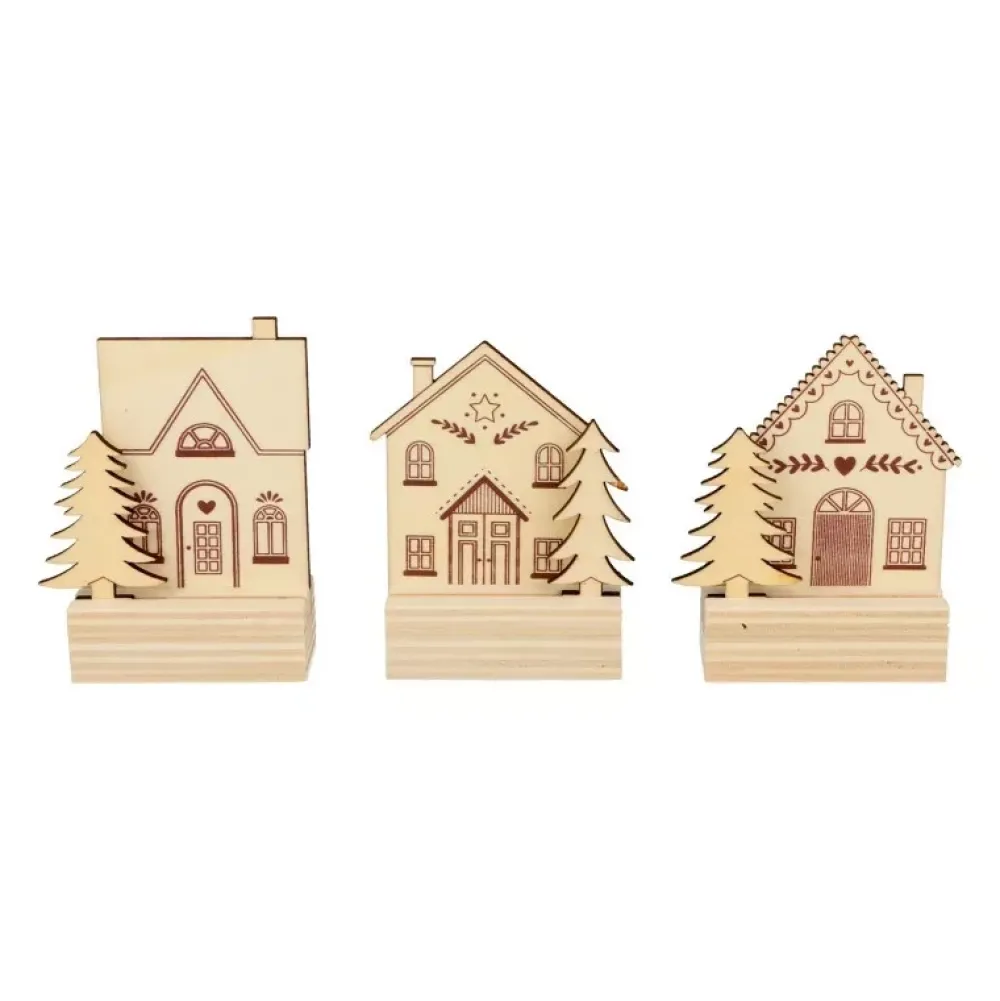 New Marcasitios de Madera Home for Christmas Navidad