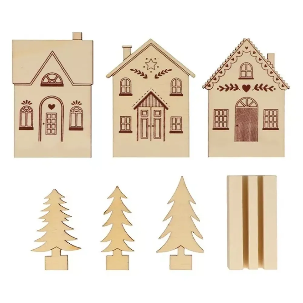 New Marcasitios de Madera Home for Christmas Navidad