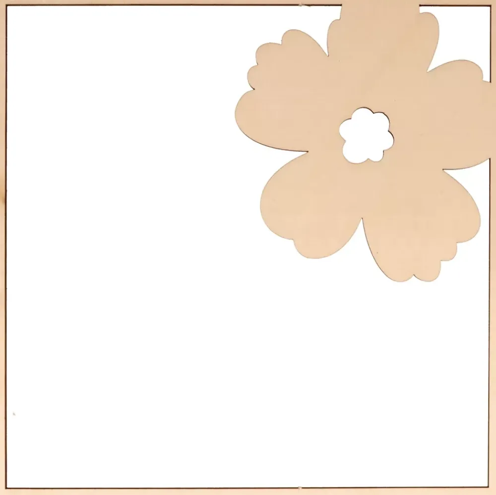 Online Marco con Diseño Relieve de Madera Mariposa Maderas