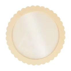 Best Marco de madera Círculo Festoneado 25cm Maderas