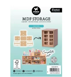 Clearance Módulo de almacenaje de DM Half Box Acrylic Pens Essentials Organización
