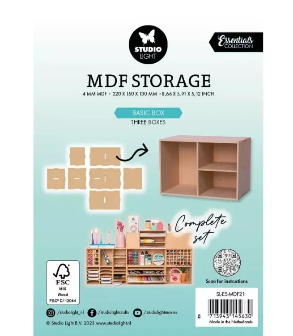 Online Módulo de almacenaje de DM Basic Box Three Boxes Essentials Organización