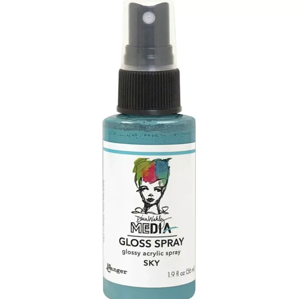 Sale Media Gloss Spray Dina Wakley Sky 56ml Pinturas Acrílicas