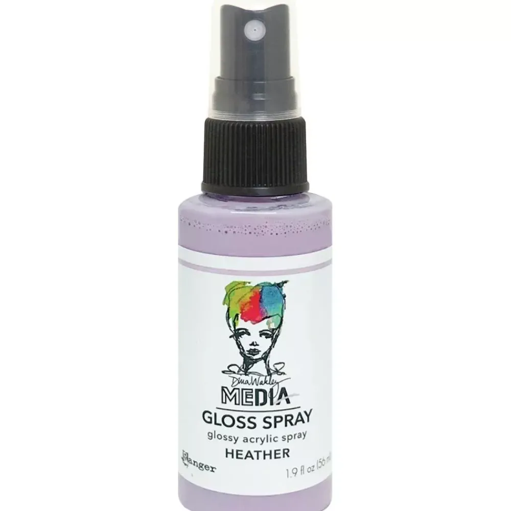 Discount Media Gloss Spray Dina Wakley Heather 56ml Pinturas Acrílicas