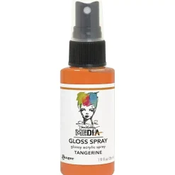 Outlet Media Gloss Spray Dina Wakley Tangerine 56ml Pinturas Acrílicas