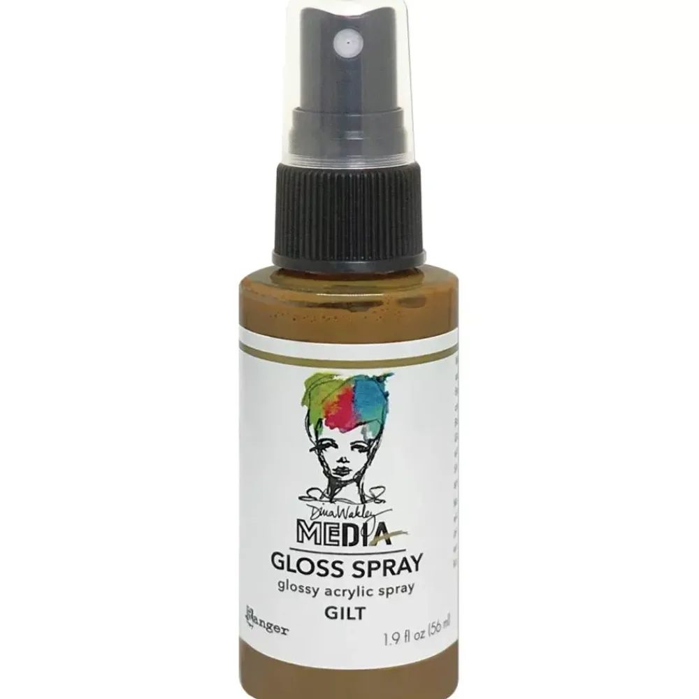 Discount Media Gloss Spray Dina Wakley Gilt 56ml Pinturas Acrílicas