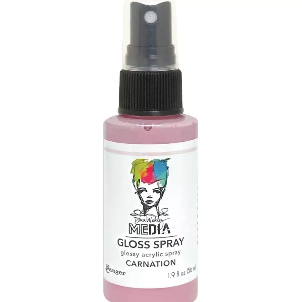 Discount Media Gloss Spray Dina Wakley Carnation 56ml Pinturas Acrílicas