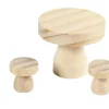 Outlet Mesa con Taburetes de Madera Niños Niños Y Regalos|Maderas