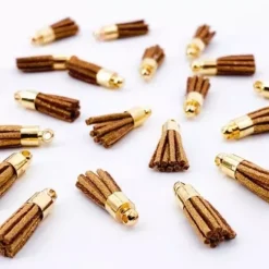 Hot Mini Borlas Deep Sparkle Biscuits Telas, Sedas Y Fieltro