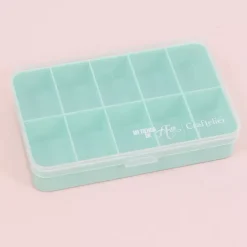 Outlet Mini Caja con 10 Compartimentos Turquesa Organización