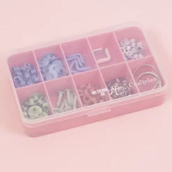 Online Mini Caja con 10 Compartimentos Rosa Organización