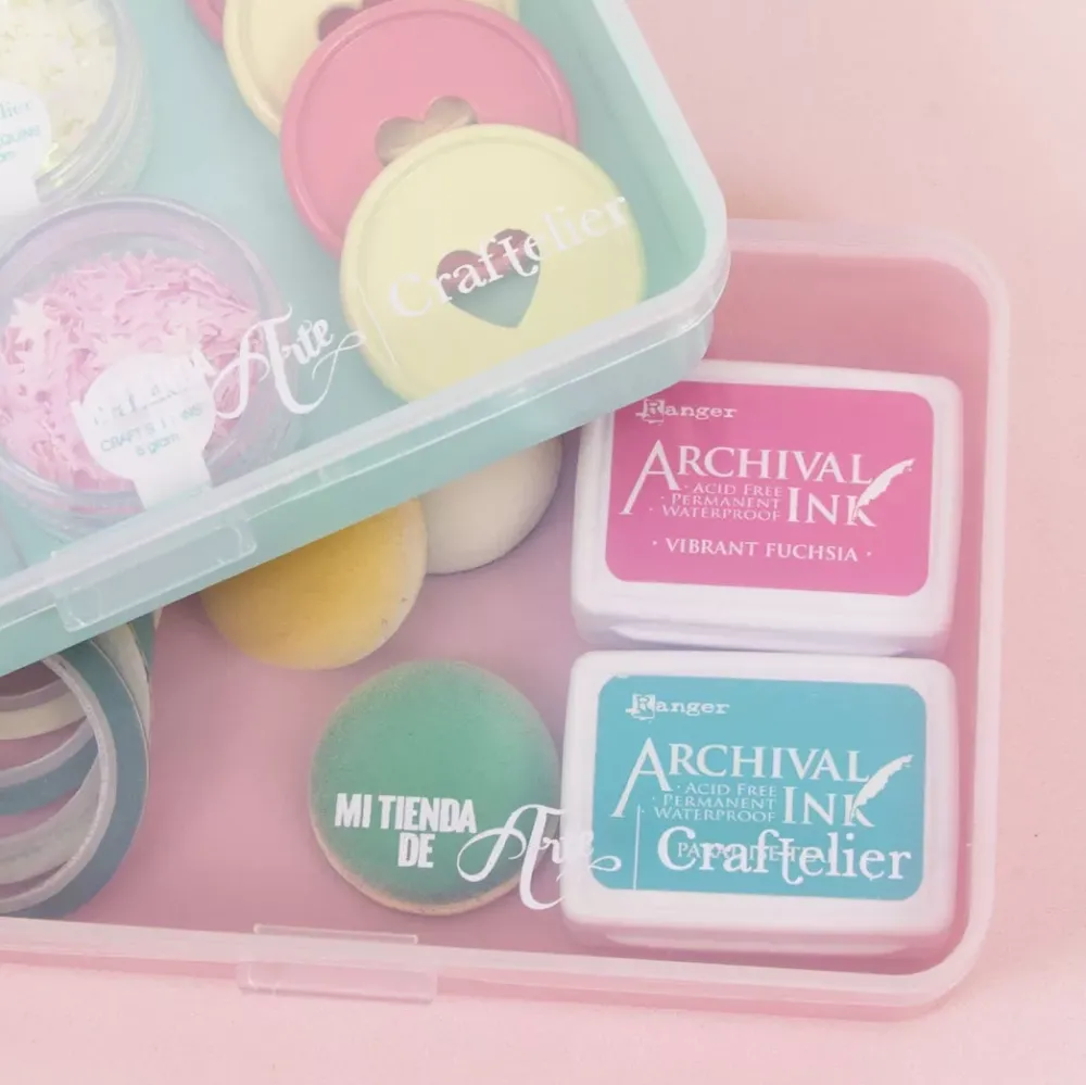 Sale Mini Caja Rosa Organización