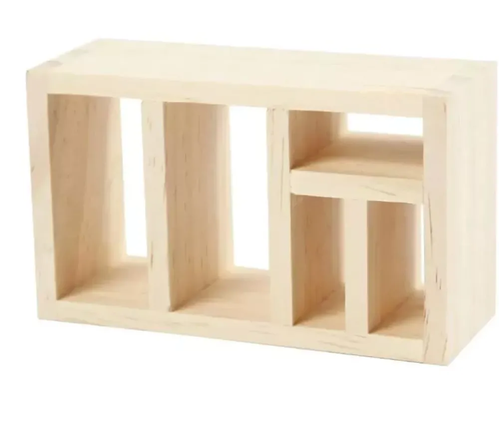 Online Mini Estantería de Madera Maderas