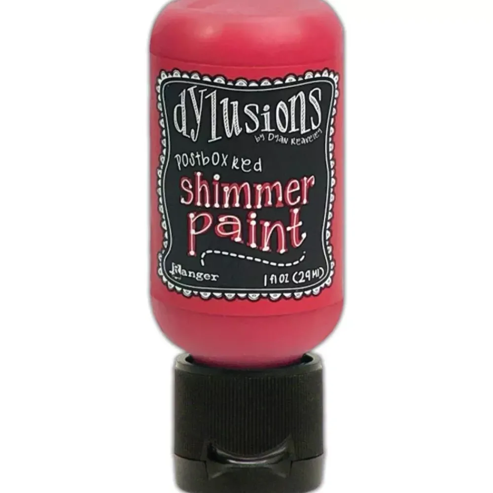 Online Mini Pintura Acrílica Dylusions Shimmer Postbox Red 29ml Pinturas Acrílicas