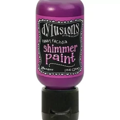 Sale Mini Pintura Acrílica Dylusions Shimmer Funky Fuchsia 29ml Pinturas Acrílicas