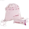 Discount Mochila de cuerdas y estuche Pale Pink Telas, Sedas Y Fieltro|Organización