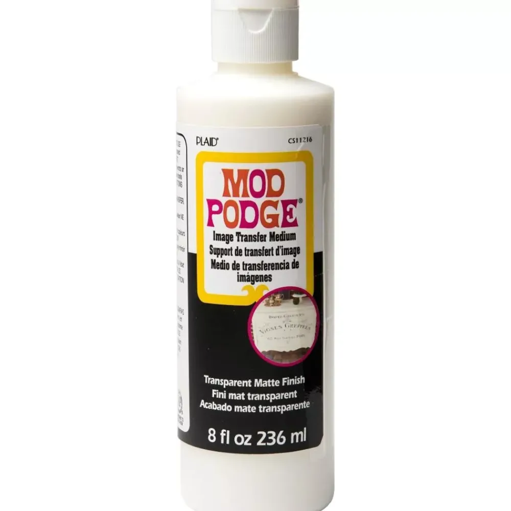 New Mod Podge Image Transfer Medium Mate 236ml Telas, Sedas Y Fieltro|Adhesivos