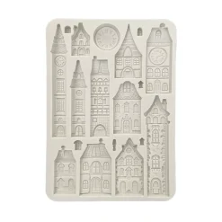 New Molde de silicona Casas Romantic Gear Up For Christmas A5 Herramientas Para Modelado