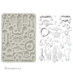 Clearance Molde de silicona Cerraduras Romantic Golden Harmony Herramientas Para Modelado|Pastas Moldeables