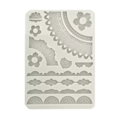 Hot Molde de silicona Encaje y Bordes Secret Diary Herramientas Para Modelado