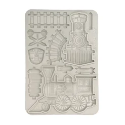 New Molde de silicona Tren Art of Travelling A5 Herramientas Para Modelado