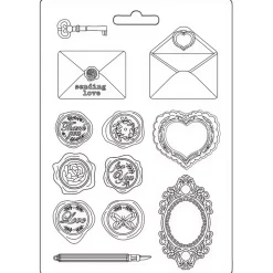 Best Molde flexible Carta Shabby Rose Herramientas Para Modelado