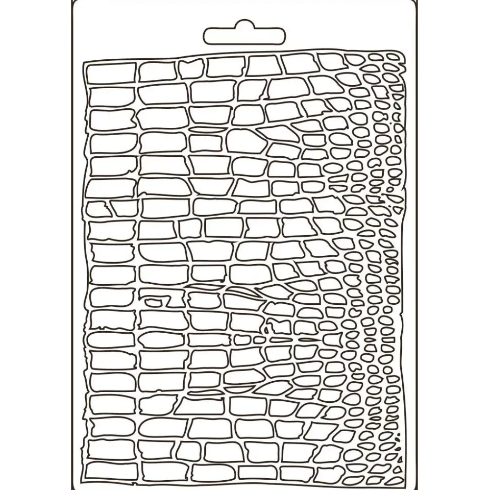 Molde Flexible Crocodile Pattern Savana 14x21cm Herramientas Para Modelado|Pastas Moldeables