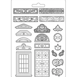 Hot Molde Flexible Greek & Door Casa Granada 21x29cm Herramientas Para Modelado|Pastas Moldeables