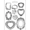Molde flexible Marcos Florales Precious A4 Herramientas Para Modelado