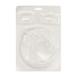 Hot Molde flexible Ola Silent Sea 14x21cm Herramientas Para Modelado
