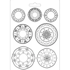 Best Molde Flexible Plates Casa Granada 14x21cm Herramientas Para Modelado|Pastas Moldeables