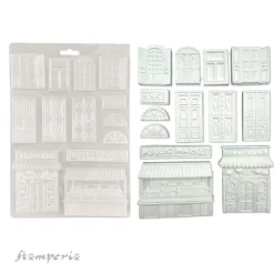 Clearance Molde flexible Puertas y Ventanas Art of Travelling 21x29cm Herramientas Para Modelado