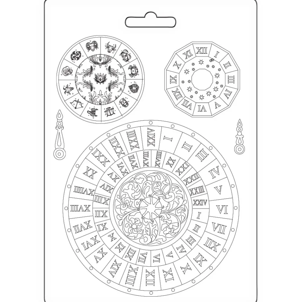Molde Flexible Relojes Venice City Of Art 15x21cm Herramientas Para Modelado