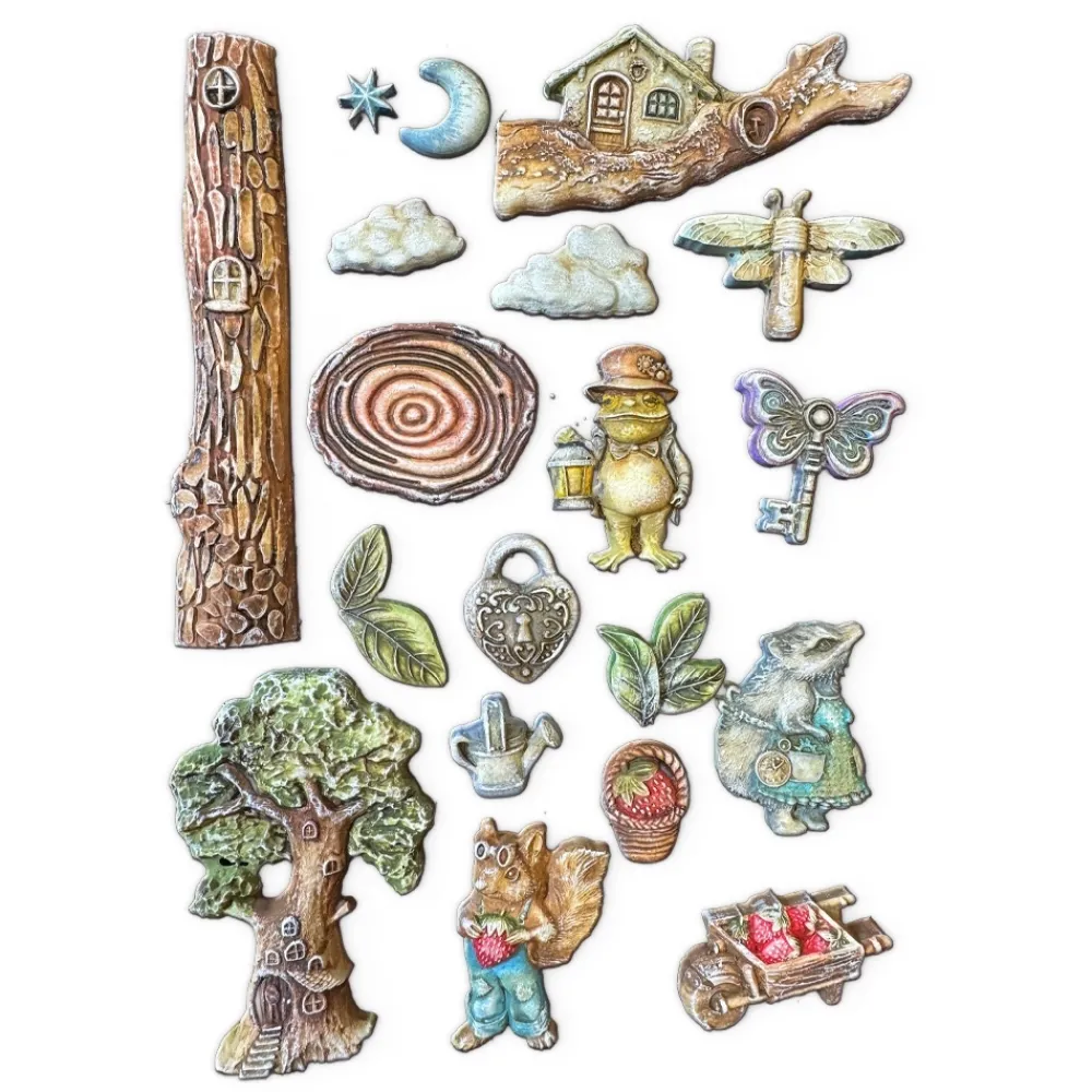 Discount Molde flexible Romantic Hidden Grove 21x29cm Herramientas Para Modelado