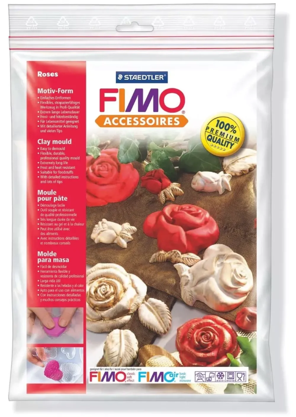 Molde Flexible Roses Pastas Moldeables