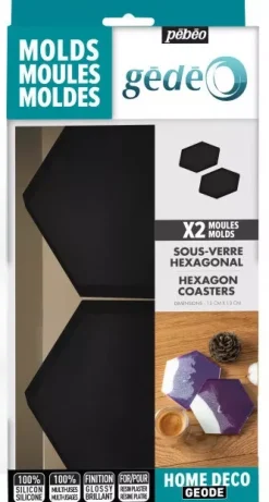 Sale Moldes posavasos hexagonal Gedeo Resinas