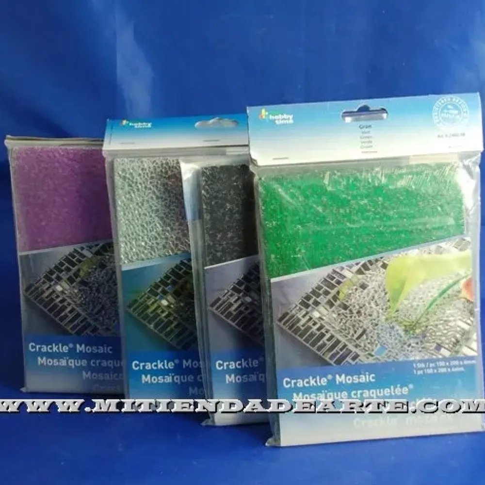 Online Mosaico de cristal craquelado en placas 15x25 cm Mosaico