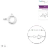 Clearance Mosquetones plata Bisutería
