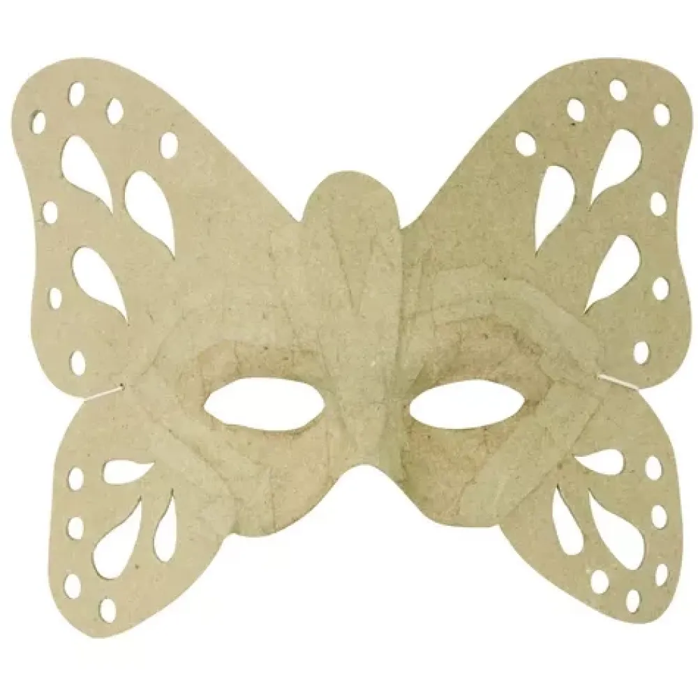 Best Máscara Mariposa de Papel Maché Cartón Y Papel Maché